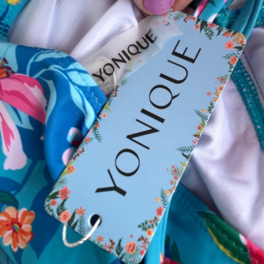 NWT Yonique Floral Tankini Swimwear - Picture 7 of 15